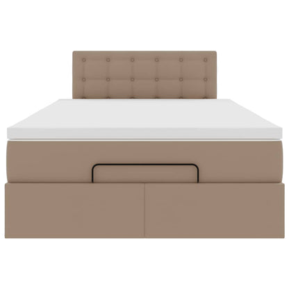 Struttura Letto Pouf con Materasso 120x200 cm Similpelle