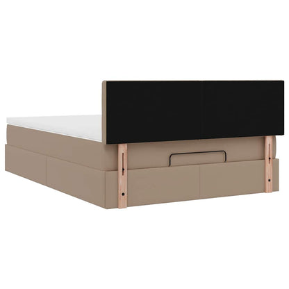 Struttura Letto Pouf con Materasso 140x190 cm Similpelle | homemem39