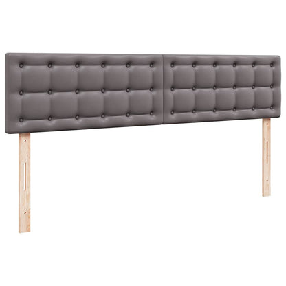 Struttura Letto Pouf con Materasso Grigio 180x200 cm Similpelle | homemem39