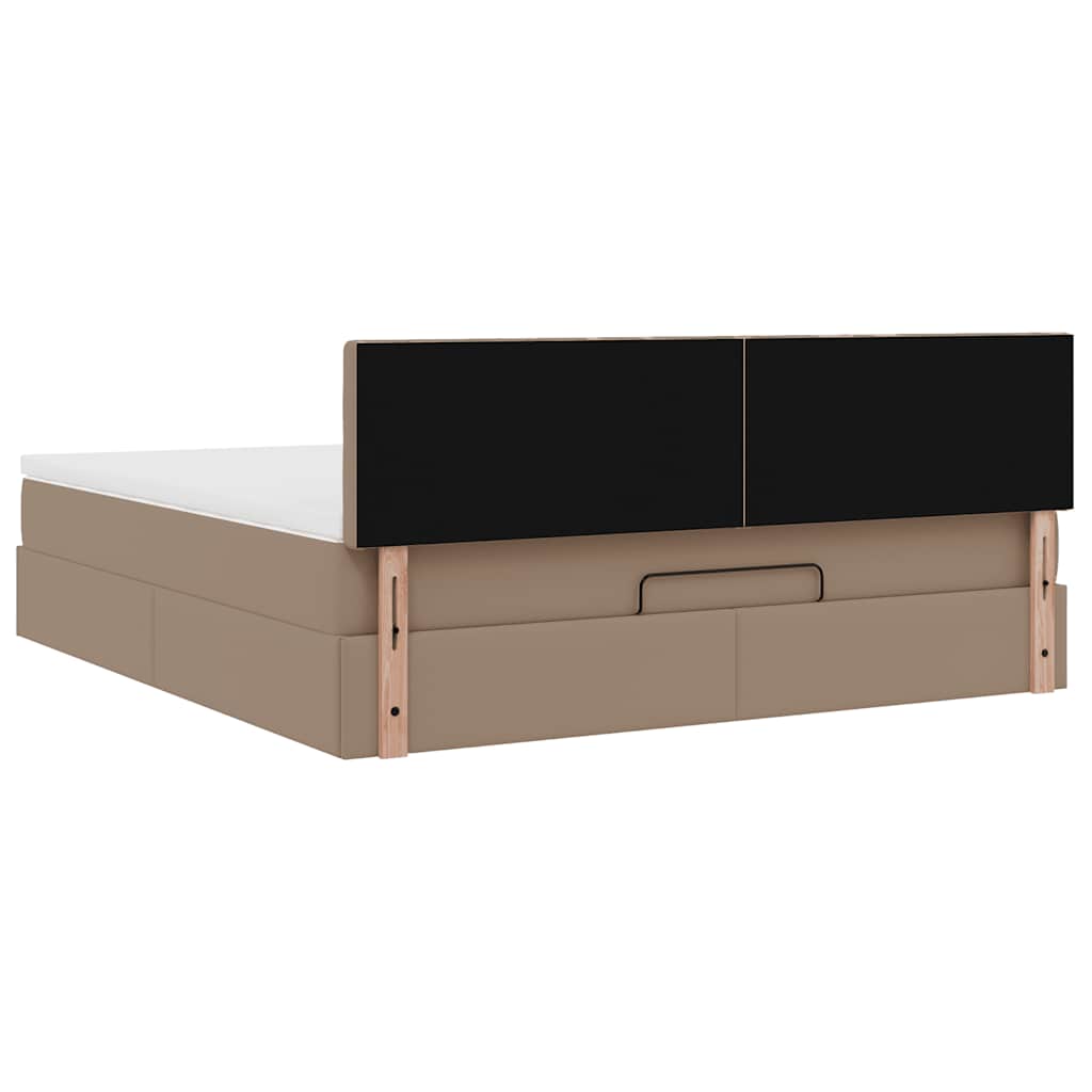 Struttura Letto Pouf con Materasso 180x200 cm Similpelle | homemem39