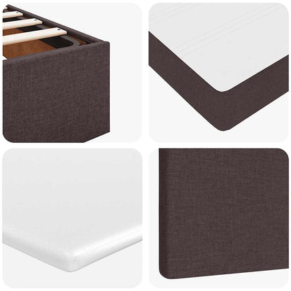 Struttura Letto Pouf con Materasso 90x190 cm in Tessuto