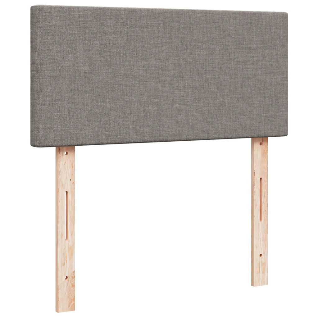 Struttura Letto Pouf con Materasso Tortora 90x190 cm in Tessuto | homemem39