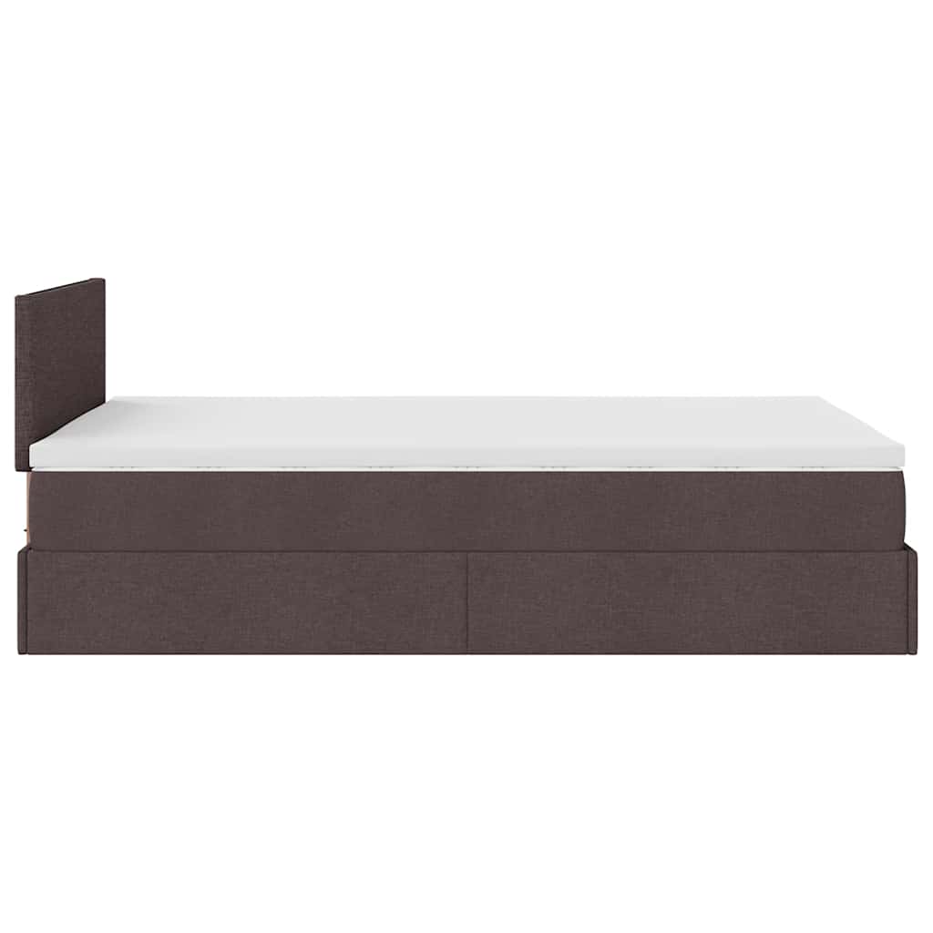 Struttura Letto Pouf con Materasso 80x200 cm in Tessuto | homemem39