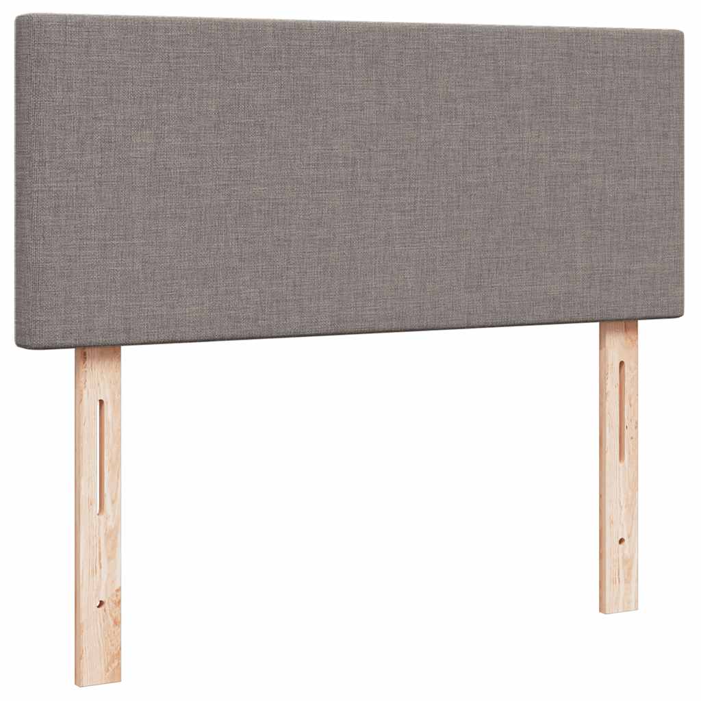 Struttura Letto Pouf con Materasso Tortora 120x200cm in Tessuto | homemem39