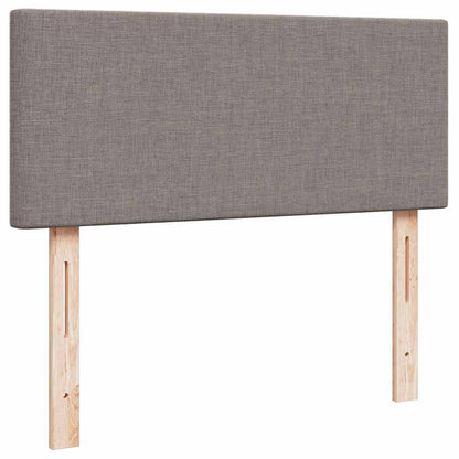 Struttura Letto Pouf con Materasso Tortora 120x200cm in Tessuto | homemem39