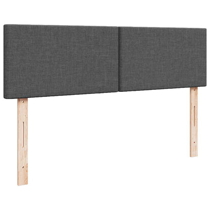 Pouf Letto con Materasso Grigio Scuro 140x190 cm in Tessuto | homemem39