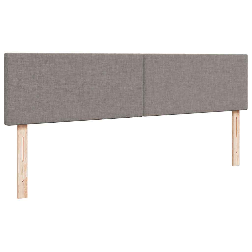 Struttura Letto Pouf con Materasso Tortora 200x200 cm Tessuto | homemem39