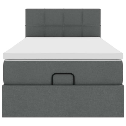 Struttura Letto Pouf con Materasso 180x200 cm in Tessuto