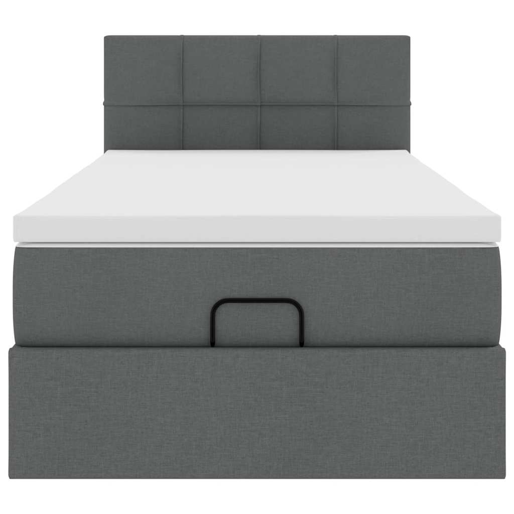 Struttura Letto Pouf con Materasso 90x190 cm in Tessuto | homemem39