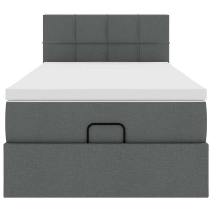 Struttura Letto Pouf con Materasso 90x190 cm in Tessuto | homemem39