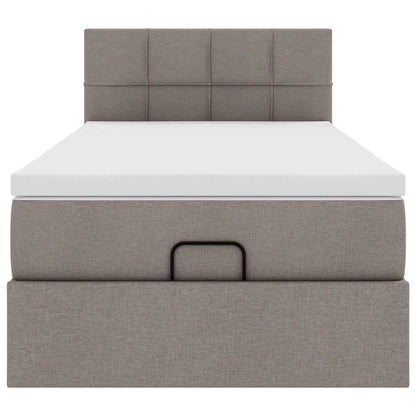 Pouf Letto con Materasso Tortora 90x200 cm in Tessuto | homemem39