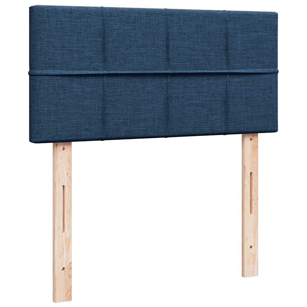 Pouf Letto con Materasso Blu 100x200 cm in Tessuto | homemem39