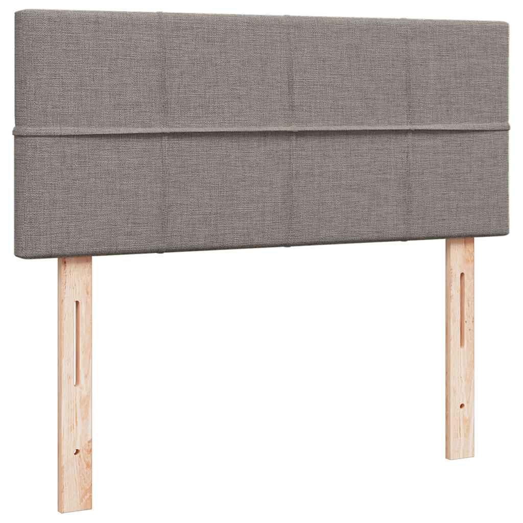 Struttura Letto Pouf con Materasso Tortora 120x200cm in Tessuto | homemem39
