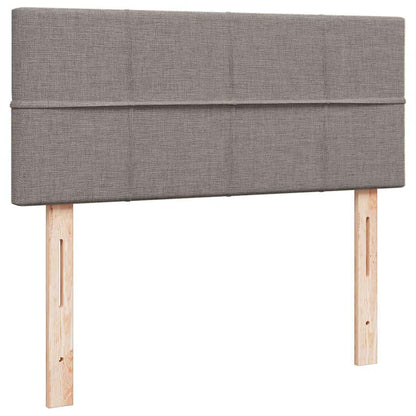 Struttura Letto Pouf con Materasso Tortora 120x200cm in Tessuto | homemem39