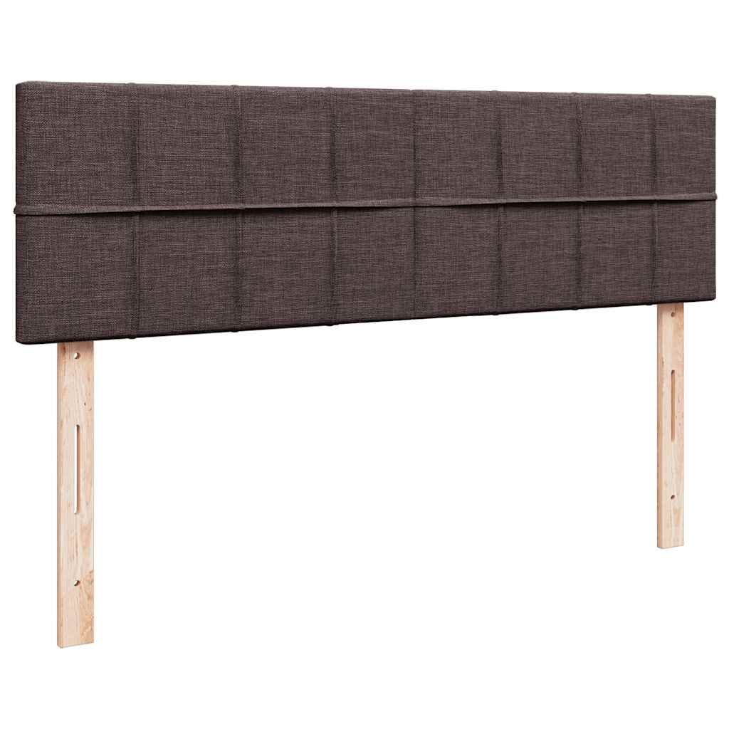 Pouf Letto con Materasso Marrone Scuro 140x190 cm in Tessuto | homemem39