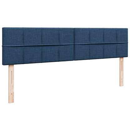 Struttura Letto Pouf con Materasso Blu 180x200cm in Tessuto