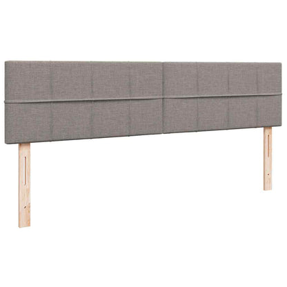 Struttura Letto Pouf con Materasso Tortora 200x200 cm Tessuto | homemem39