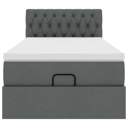 Struttura Letto Pouf con Materasso 180x200 cm in Tessuto