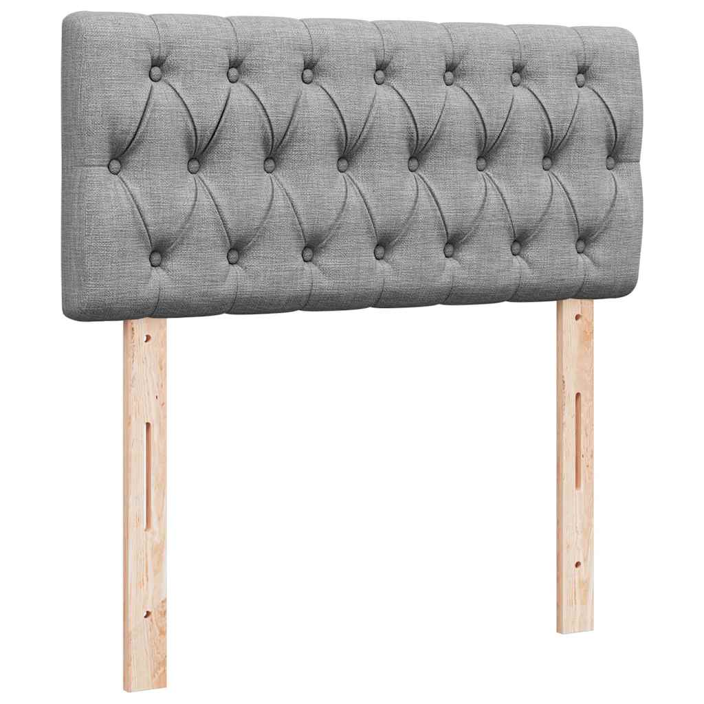 Struttura Letto Pouf con Materasso 90x190 cm in Tessuto | homemem39