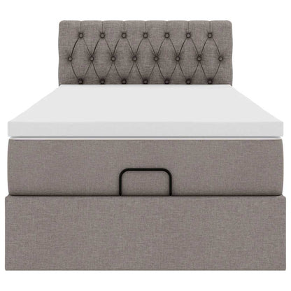 Pouf Letto con Materasso Tortora 100x200 cm in Tessuto | homemem39