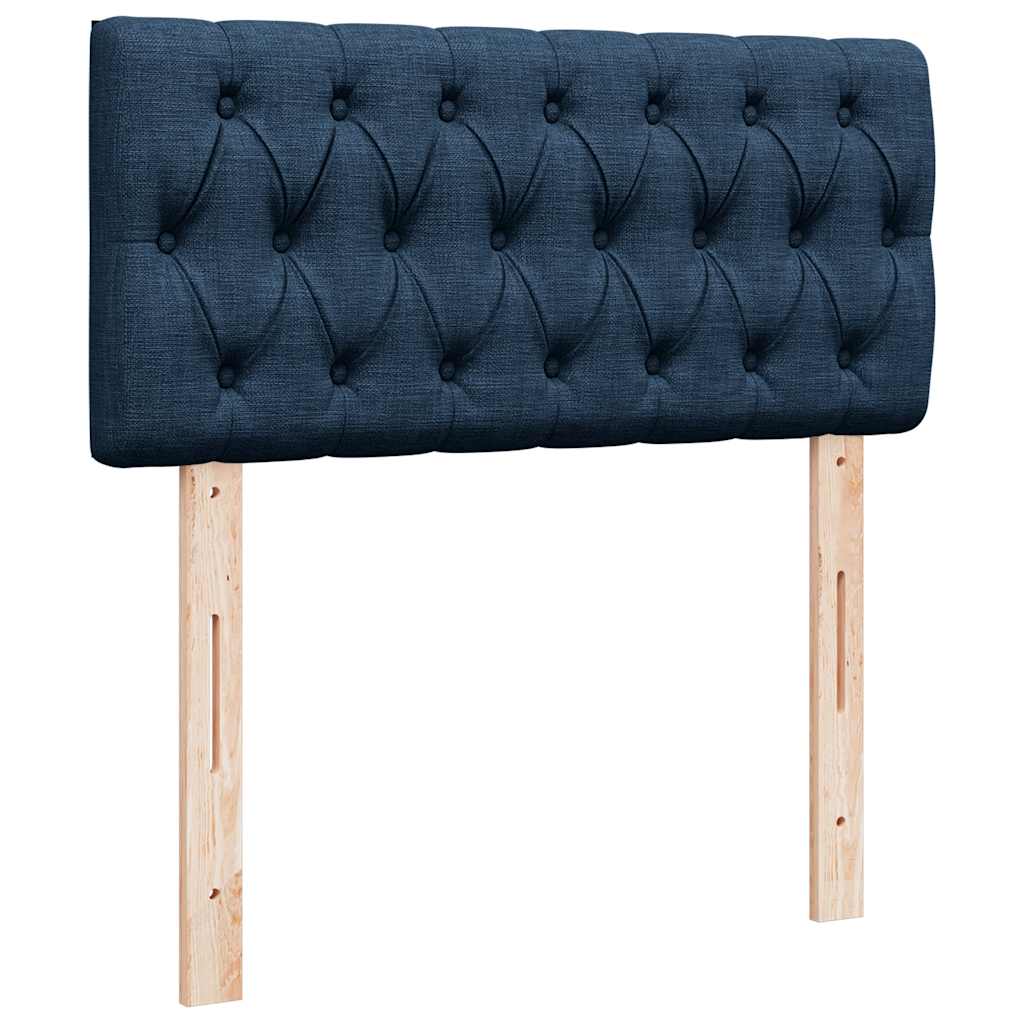 Pouf Letto con Materasso Blu 100x200 cm in Tessuto | homemem39