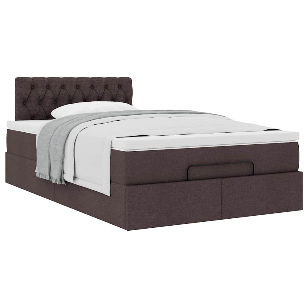 Struttura Letto Pouf con Materasso 80x200 cm in Tessuto | homemem39