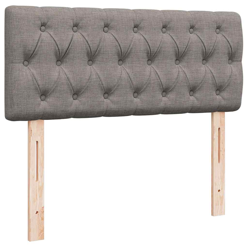 Struttura Letto Pouf con Materasso Tortora 120x200cm in Tessuto
