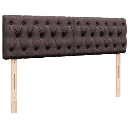 Pouf Letto con Materasso Marrone Scuro 140x190 cm in Tessuto | homemem39