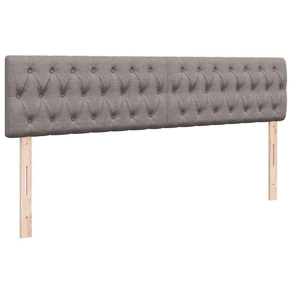 Struttura Letto Pouf con Materasso Tortora 180x200cm in Tessuto | homemem39