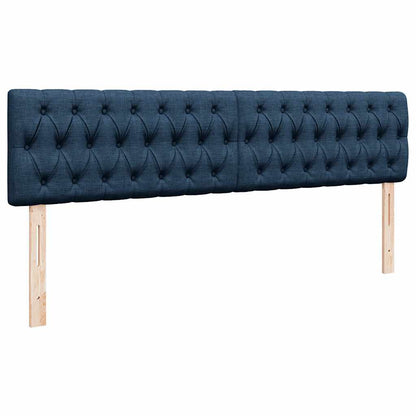 Struttura Letto Pouf con Materasso Blu 180x200cm in Tessuto | homemem39