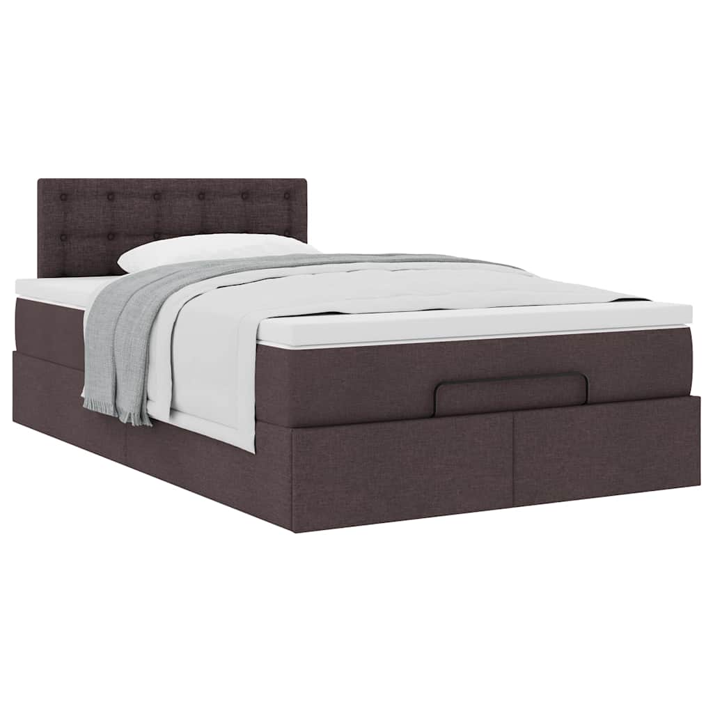 Struttura Letto Pouf con Materasso 80x200 cm in Tessuto | homemem39