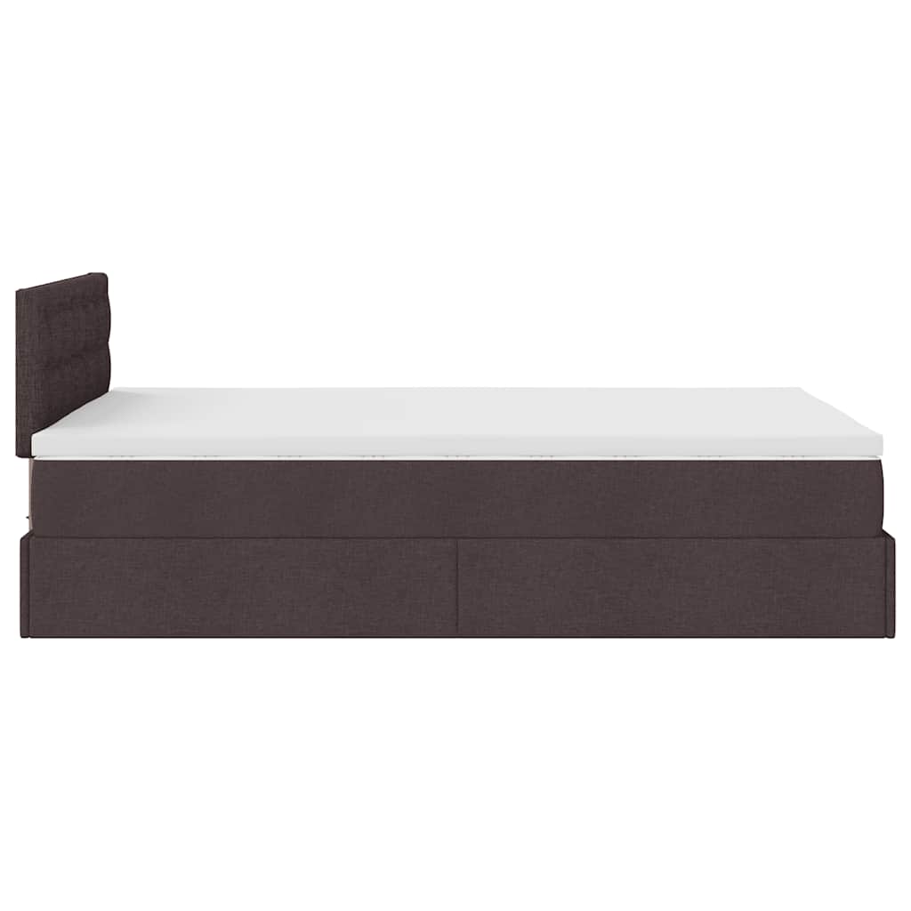 Struttura Letto Pouf con Materasso 80x200 cm in Tessuto | homemem39