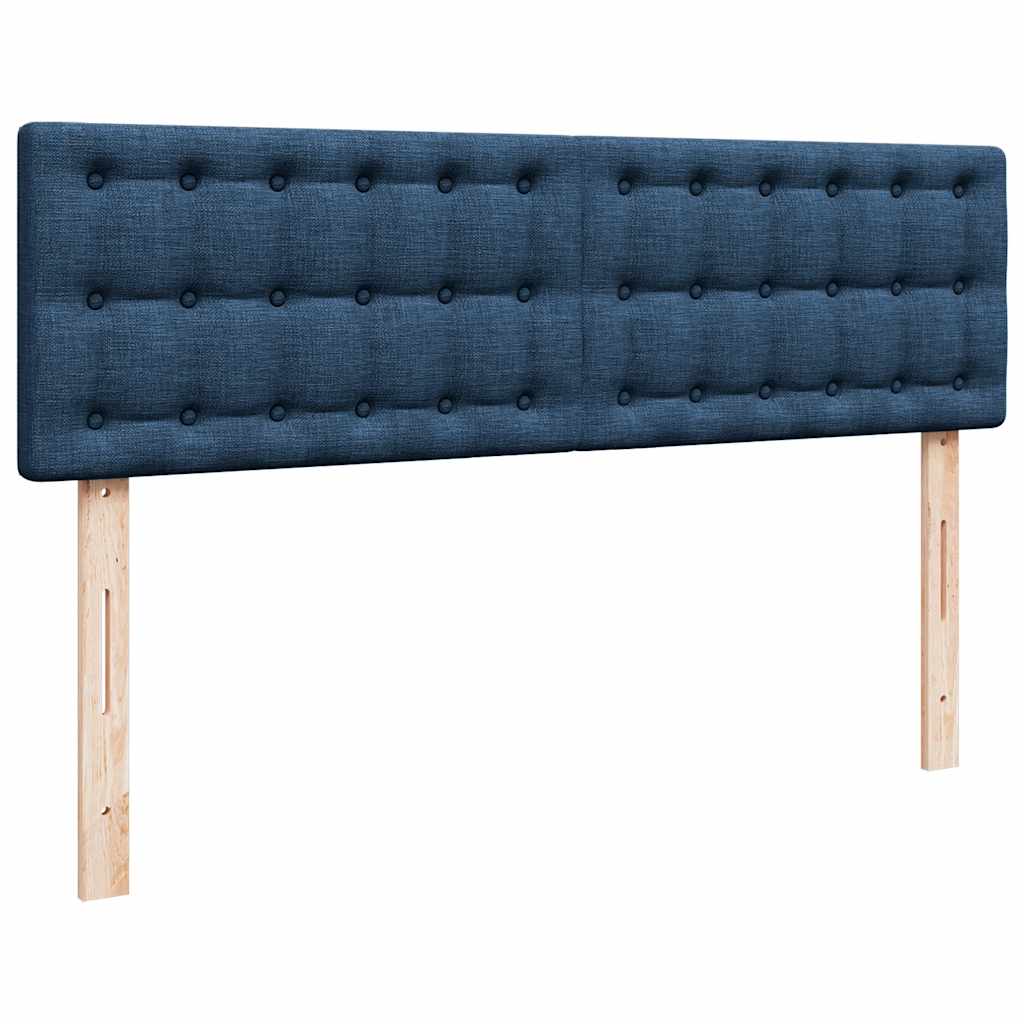 Pouf Letto con Materasso Blu 140x190 cm in Tessuto | homemem39