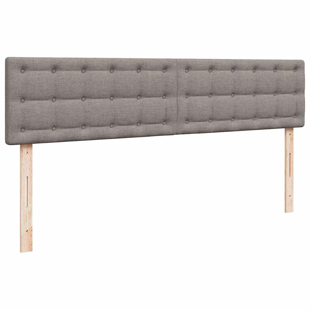 Struttura Letto Pouf con Materasso Tortora 180x200cm in Tessuto | homemem39