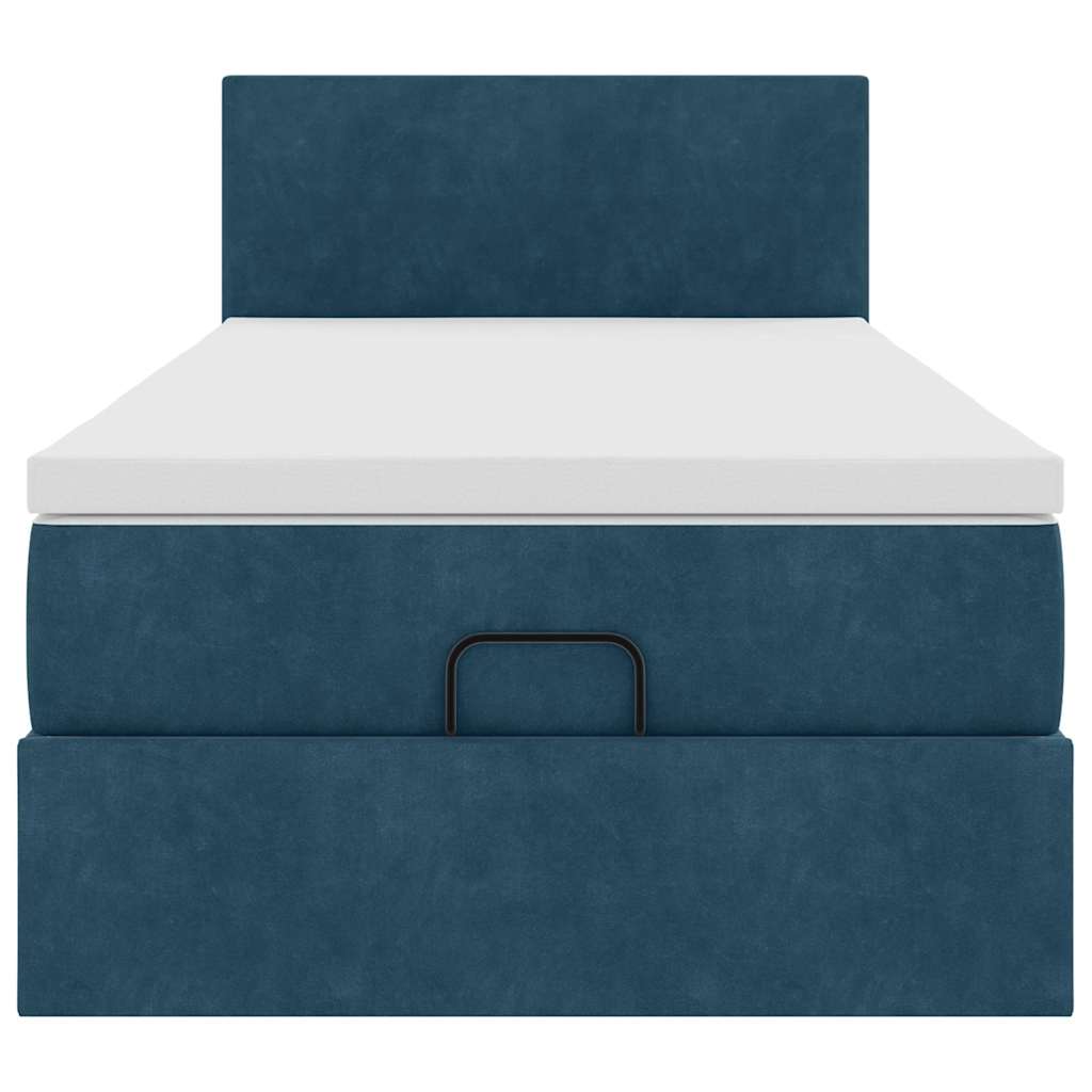 Struttura Letto Pouf con Materasso 80x200 cm Velluto | homemem39