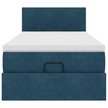 Struttura Letto Pouf con Materasso 80x200 cm Velluto | homemem39
