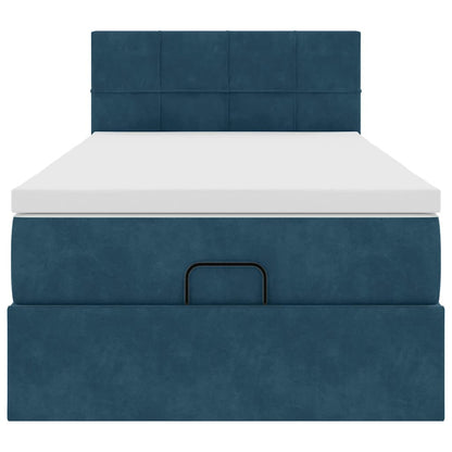 Struttura Letto Pouf con Materasso 80x200 cm Velluto