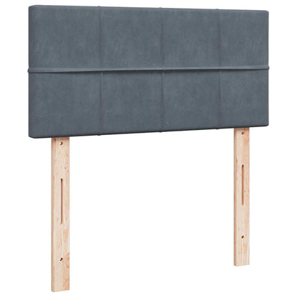 Struttura Letto Pouf con Materasso 100x200 cm Velluto