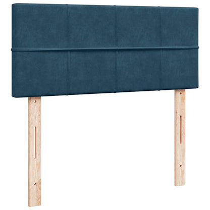 Pouf Letto con Materasso Blu Scuro 120x190 cm Velluto | homemem39