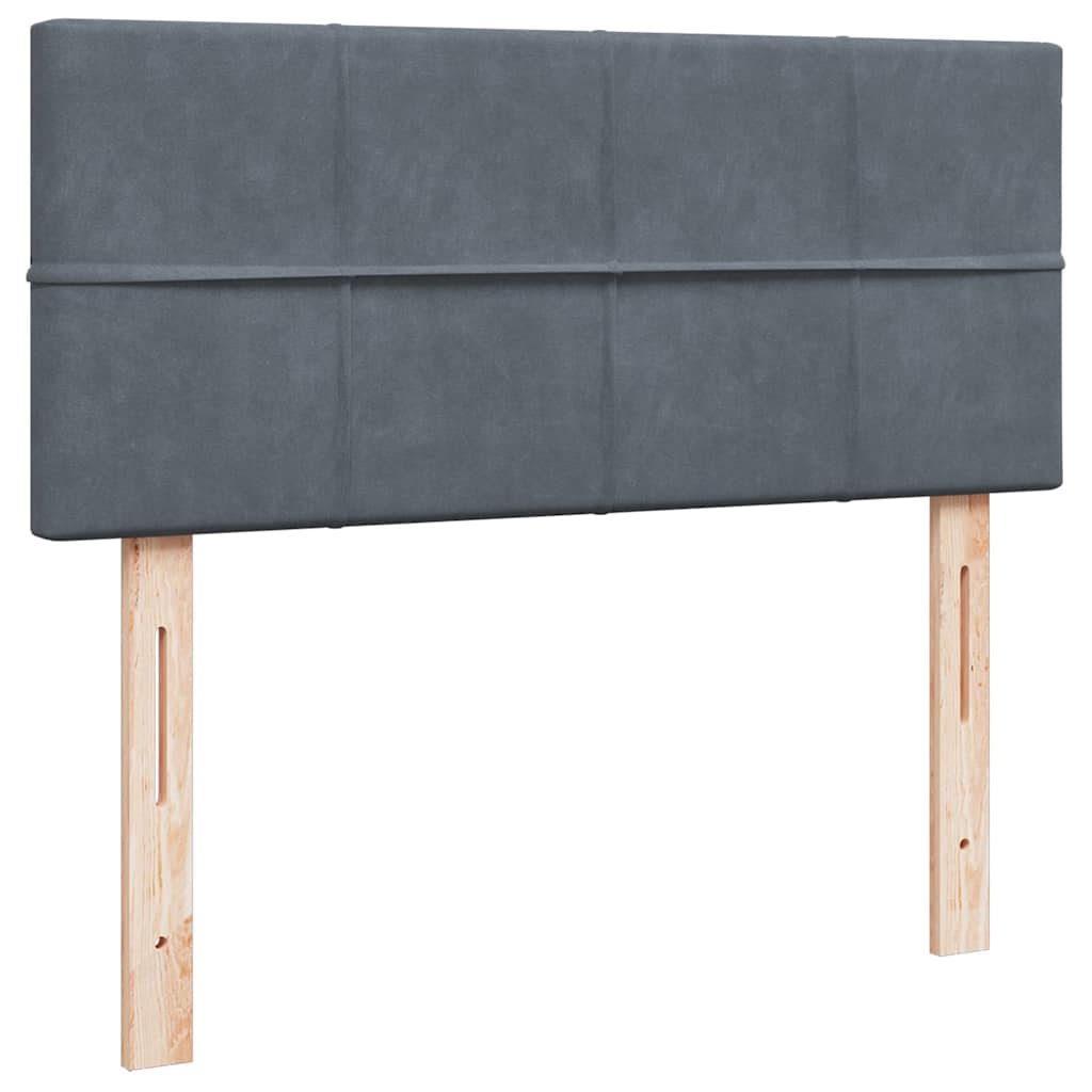 Struttura Letto Pouf con Materasso 120x200 cm Velluto