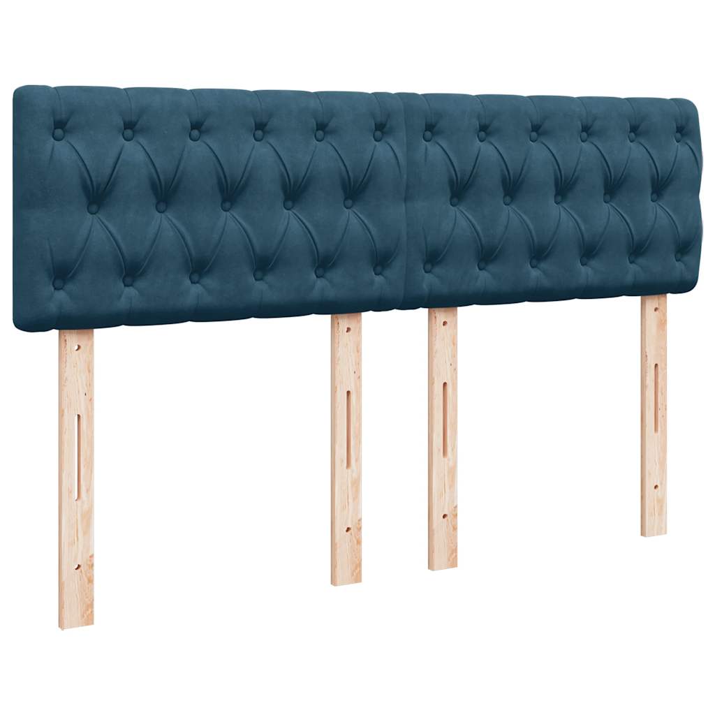 Struttura Letto Pouf con Materasso 140x190 cm in Velluto