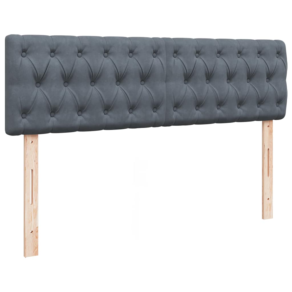 Struttura Letto Pouf con Materasso 140x200 cm in Velluto