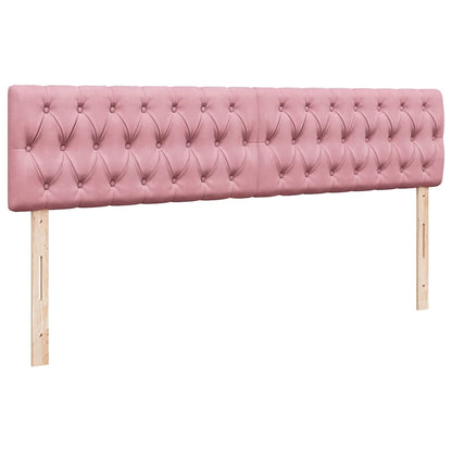 Struttura Letto Pouf con Materasso Rosa 180x200 cm in Velluto | homemem39