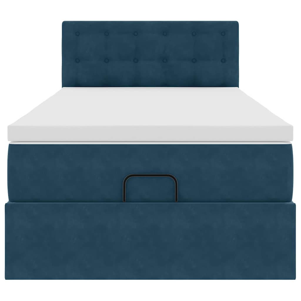 Struttura Letto Pouf con Materasso 80x200 cm Velluto | homemem39