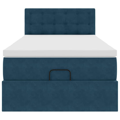 Struttura Letto Pouf con Materasso 80x200 cm Velluto | homemem39
