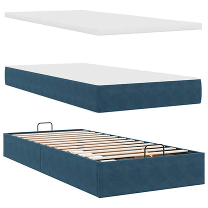 Struttura Letto Pouf con Materasso 80x200 cm Velluto | homemem39