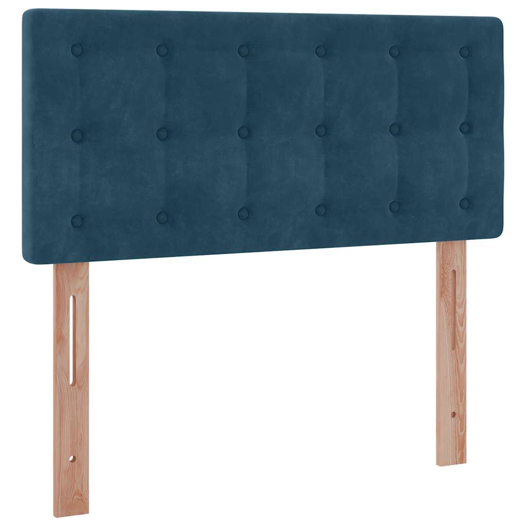 Struttura Letto Pouf con Materasso 90x190 cm in Velluto | homemem39
