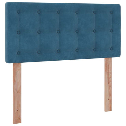 Struttura Letto Pouf con Materasso 100x200 cm Velluto - homemem39
