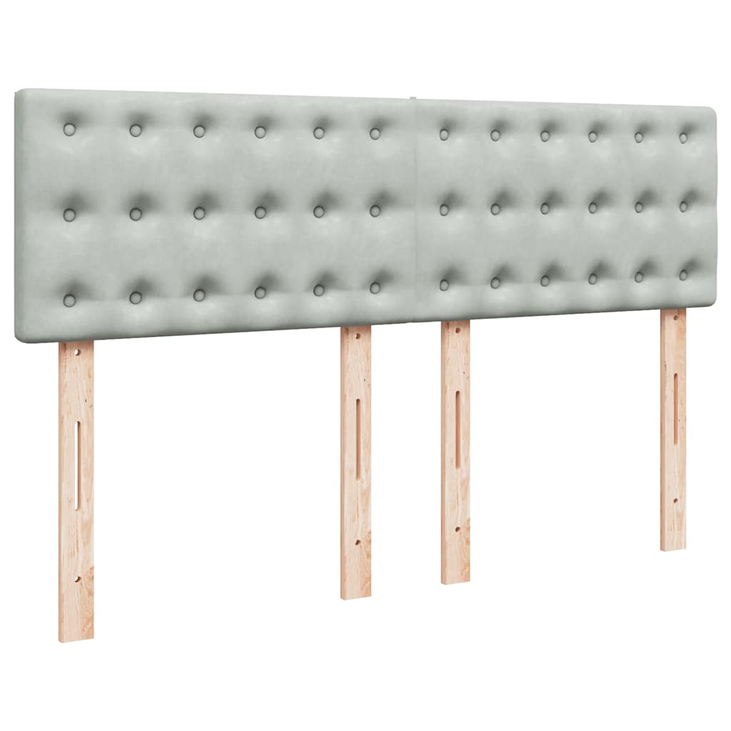 Struttura Letto Pouf con Materasso 140x190 cm Velluto | homemem39