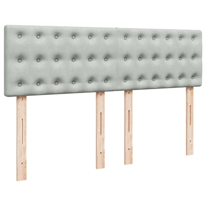 Struttura Letto Pouf con Materasso 140x190 cm Velluto | homemem39